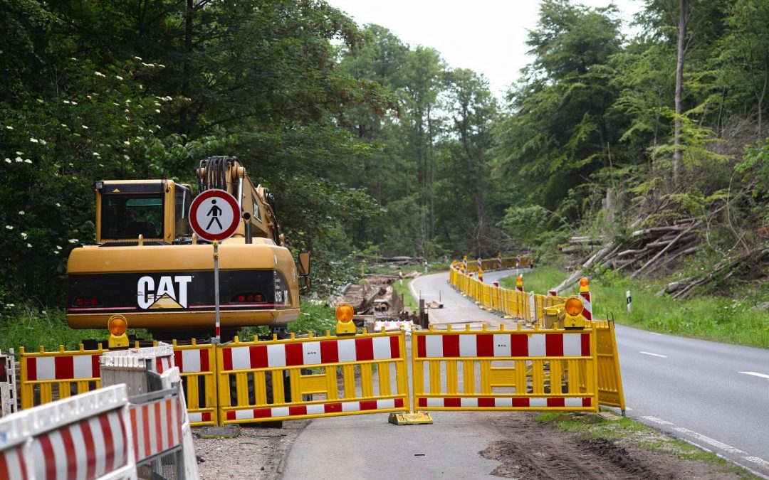 Image des travaux dans une route