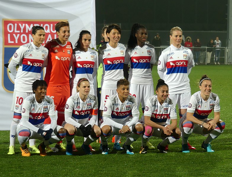 Photo de l'équipe de l'OL féminin 2018