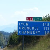 Panneau Lyon / Grenoble